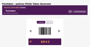 Foretoken - parkrun Finish Token Generator