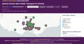 parkrun Events Near Public Transport in Victoria
