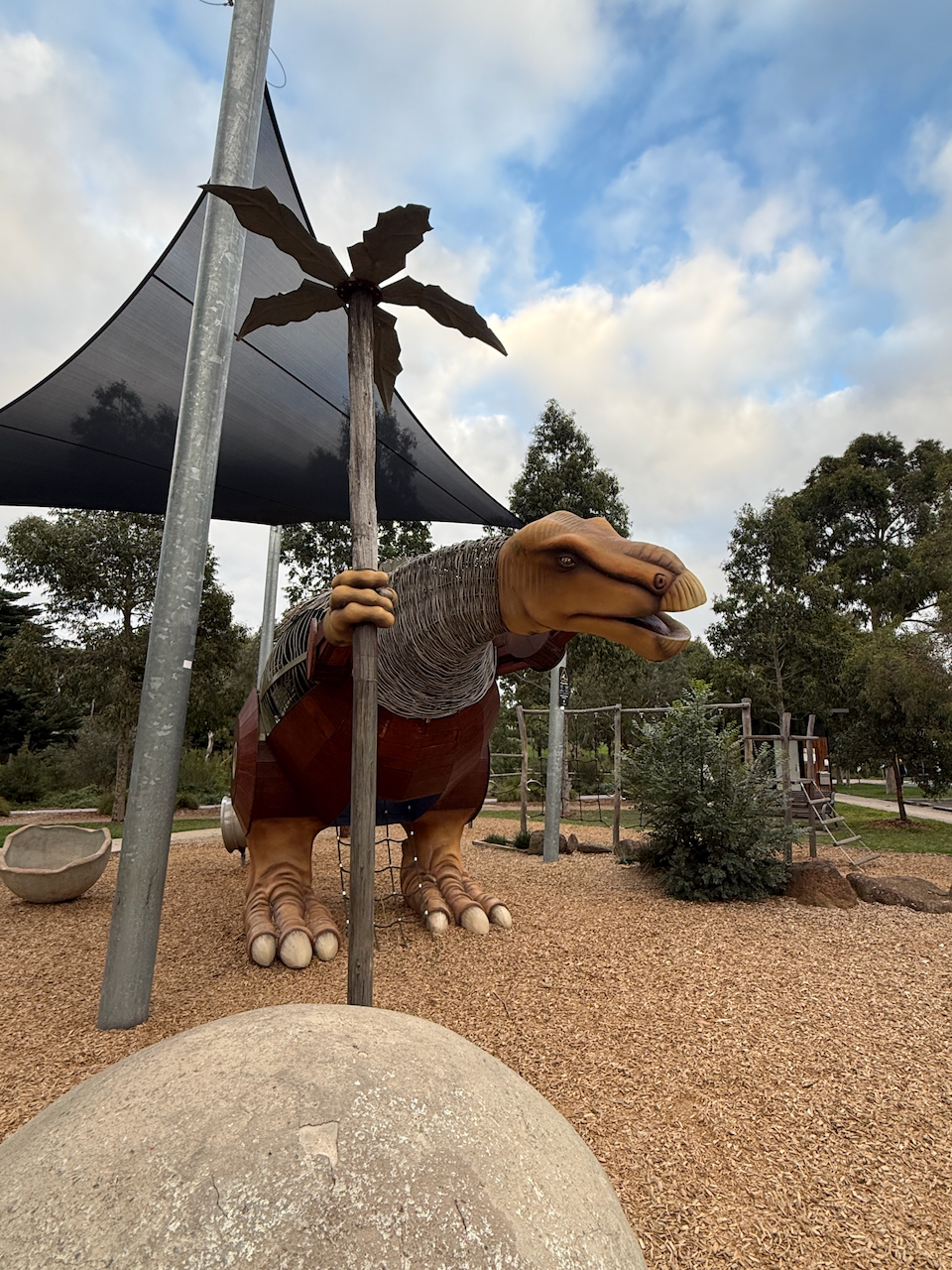 Dinosaur at McNish Reserve, Yarraville