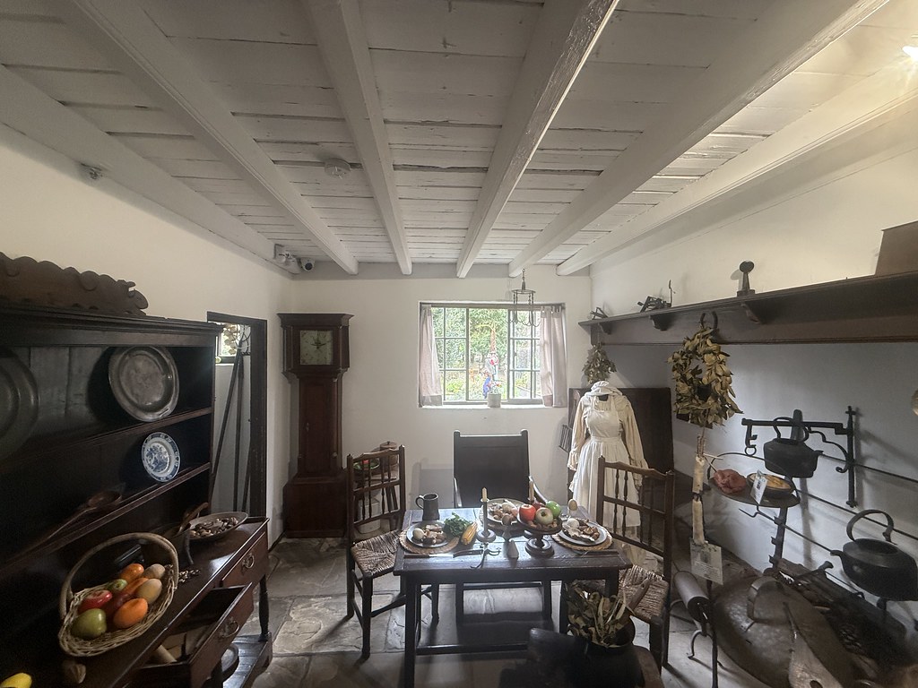 Inside Cooks' Cottage: first school trip of the year