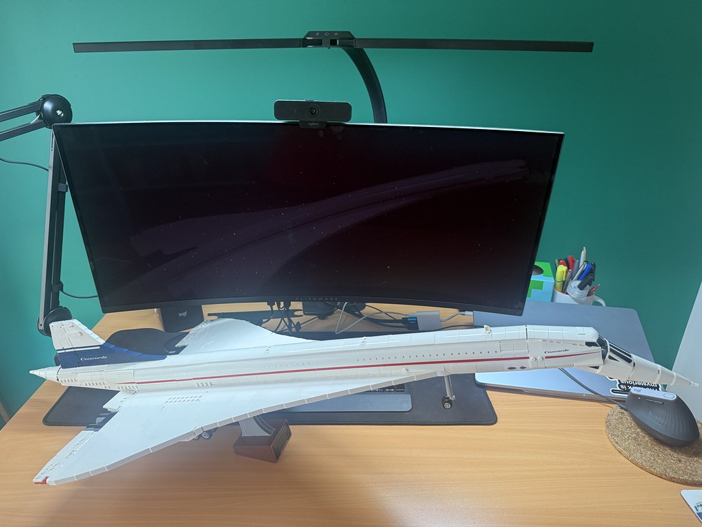 Completed Lego Concorde