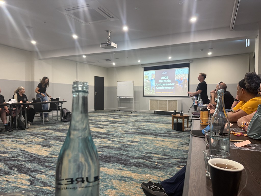 parkrun 2025 Victoria Ambassador Conference in Geelong, with my people